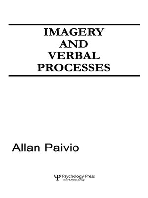 cover image of Imagery and Verbal Processes